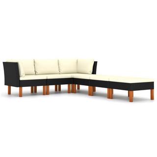 VidaXL Garten-sofa-set poly-rattan  