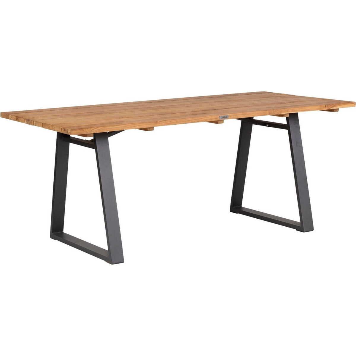 mutoni living Jardin Table à manger Sydney teck naturel 185x90  