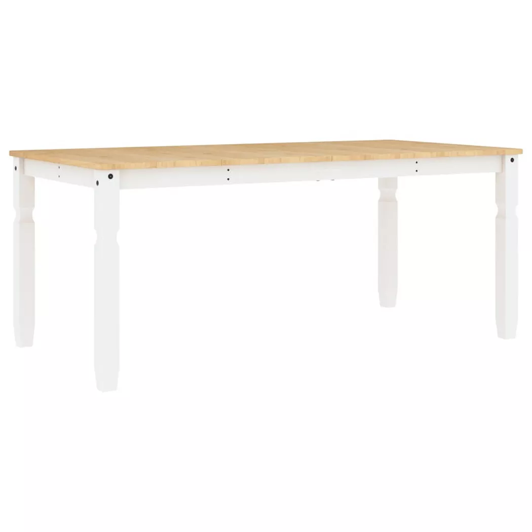 VidaXL - Table à manger bois de pin, One Size, Blanc