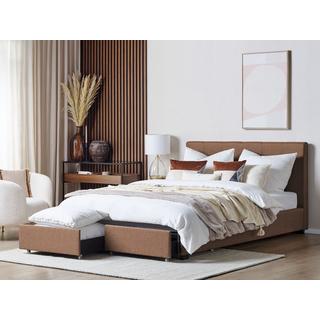 Beliani Letto contenitore en Poliestere Glamour ROCHELLE  