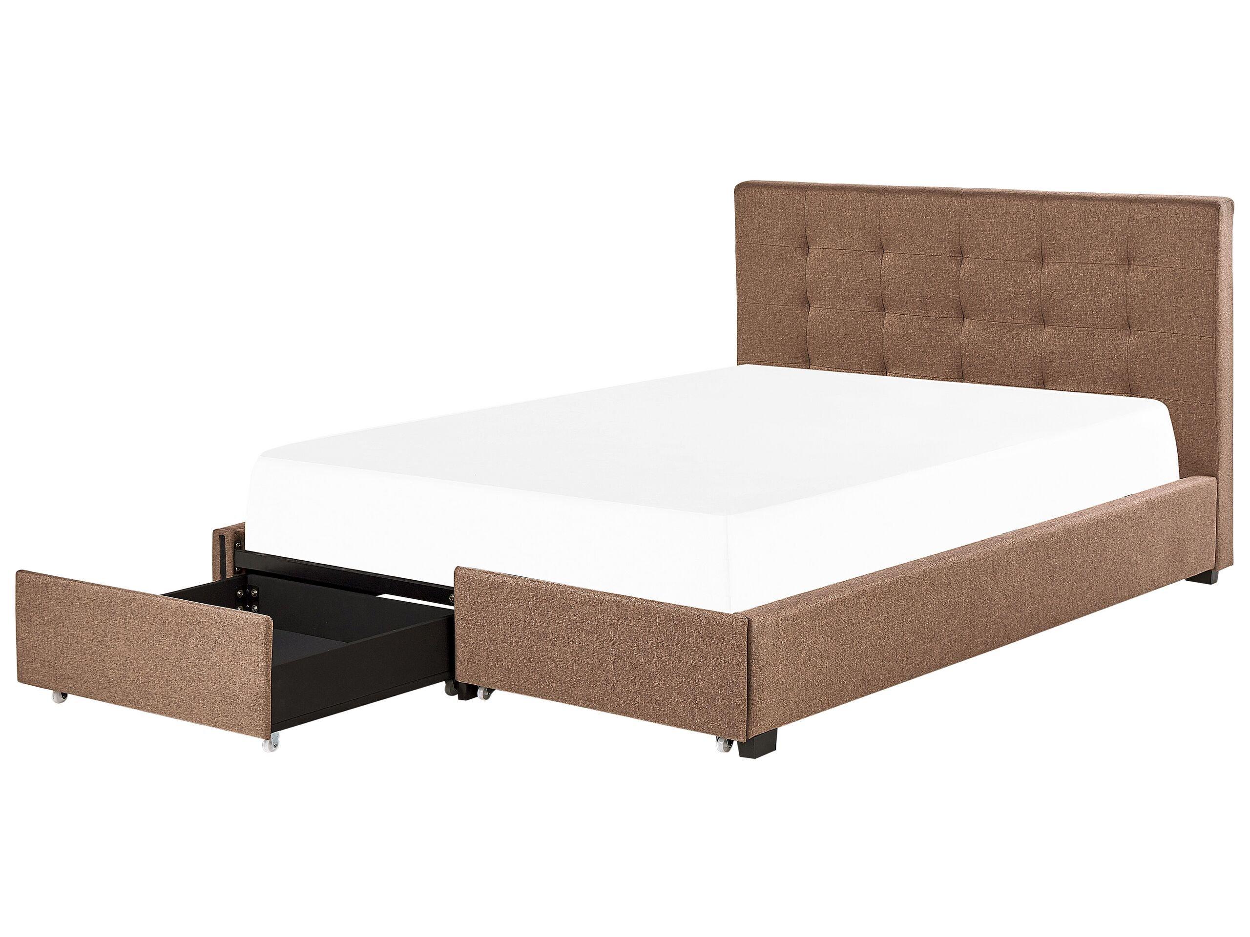 Beliani Letto contenitore en Poliestere Glamour ROCHELLE  