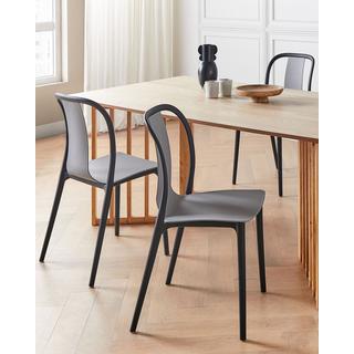 Beliani Lot de 4 chaises en Matière synthétique Moderne SPEZIA  