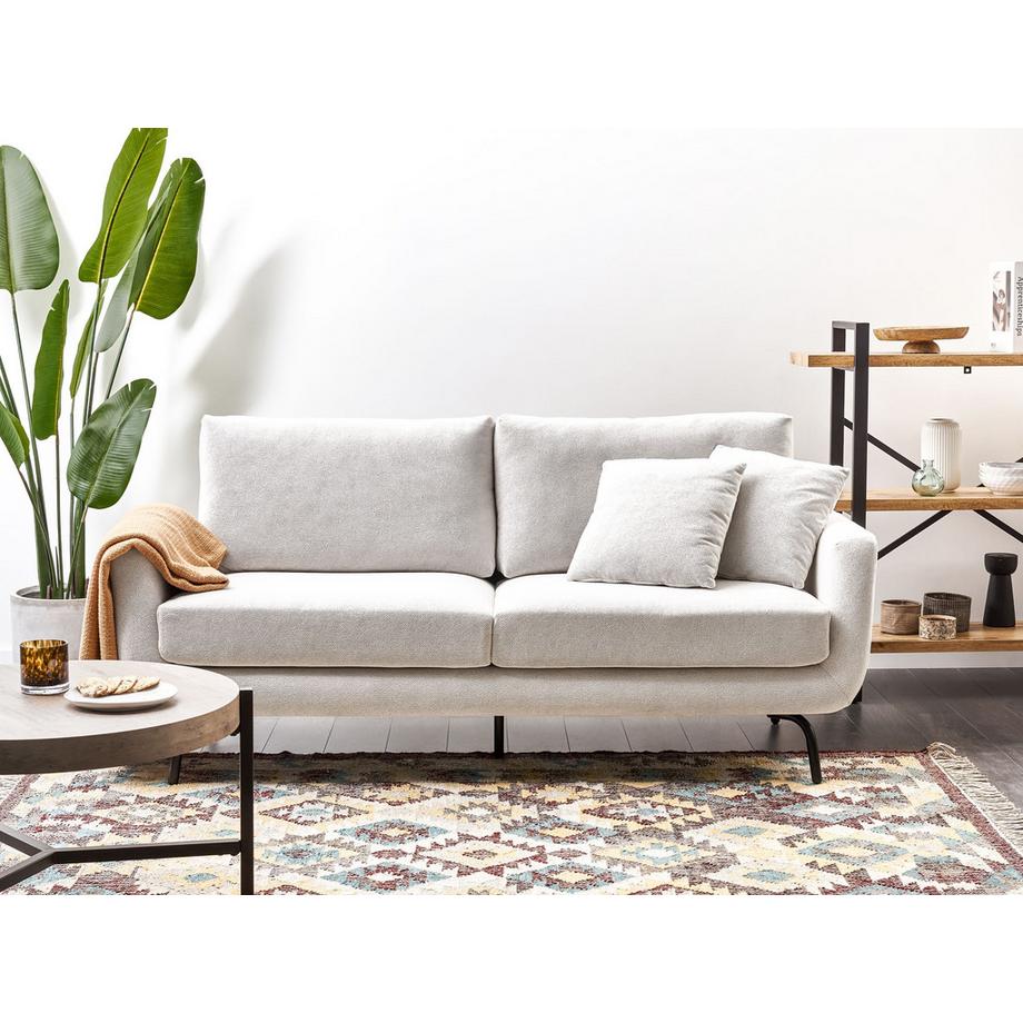 Beliani Canapé 3 places en Tissu Traditionnel VESALA  