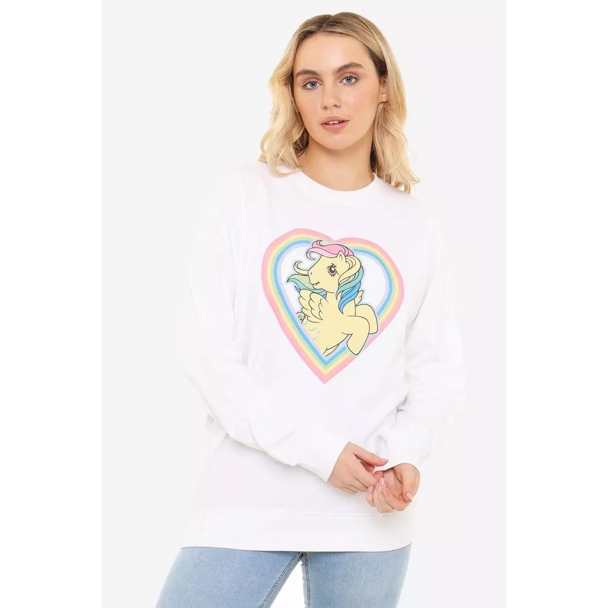 My Little Pony Fluttershy Herz Regenbogen Sweatshirt  