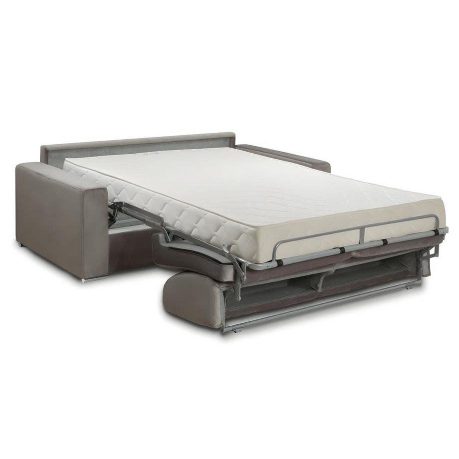 Vente-unique Schlafsofa mit Matratze 3Sitzer Samt Liegefläche 1MatratzenCALITO  