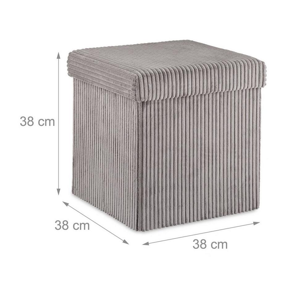 B2X Siège Cube pliable en velours  