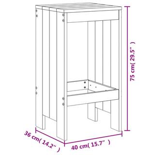 VidaXL Barhocker kiefernholz  