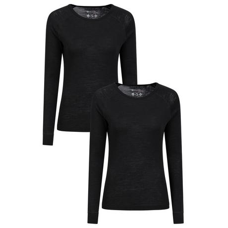 Mountain Warehouse Base Layer Rundhalsausschnitt Oberteil 2er-Pack  