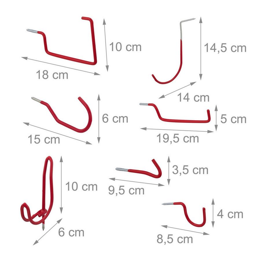 B2X  Werkzeughaken, 32-teilig 