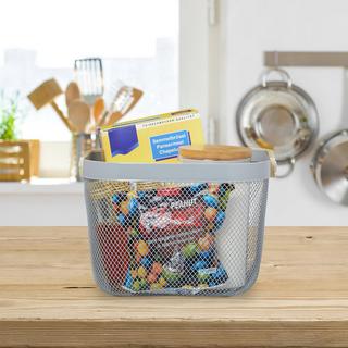 Northix Paniers en fil métallique avec poignées, lot de 2  