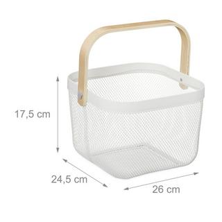 Northix Paniers en fil métallique avec poignées, lot de 2  