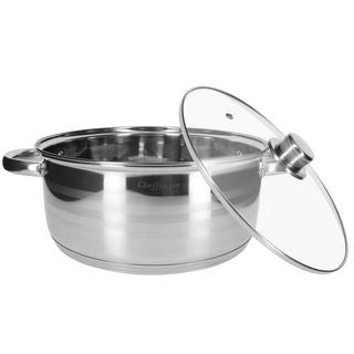 Cheffinger Ensemble de 3 Marmites 26/28/30 cm Inox  