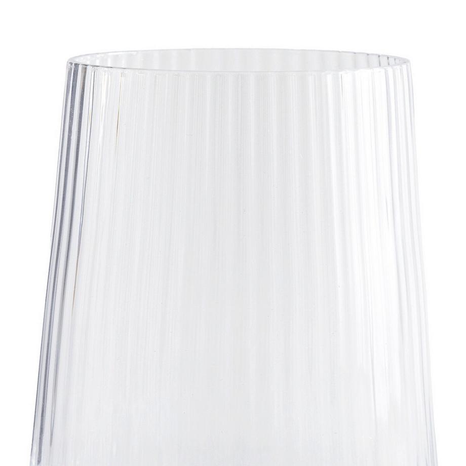 AM.PM Lot de 6 verres à eau striés  