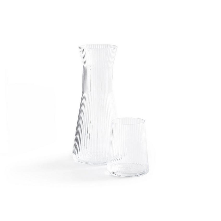 AM.PM Lot de 6 verres à eau striés  