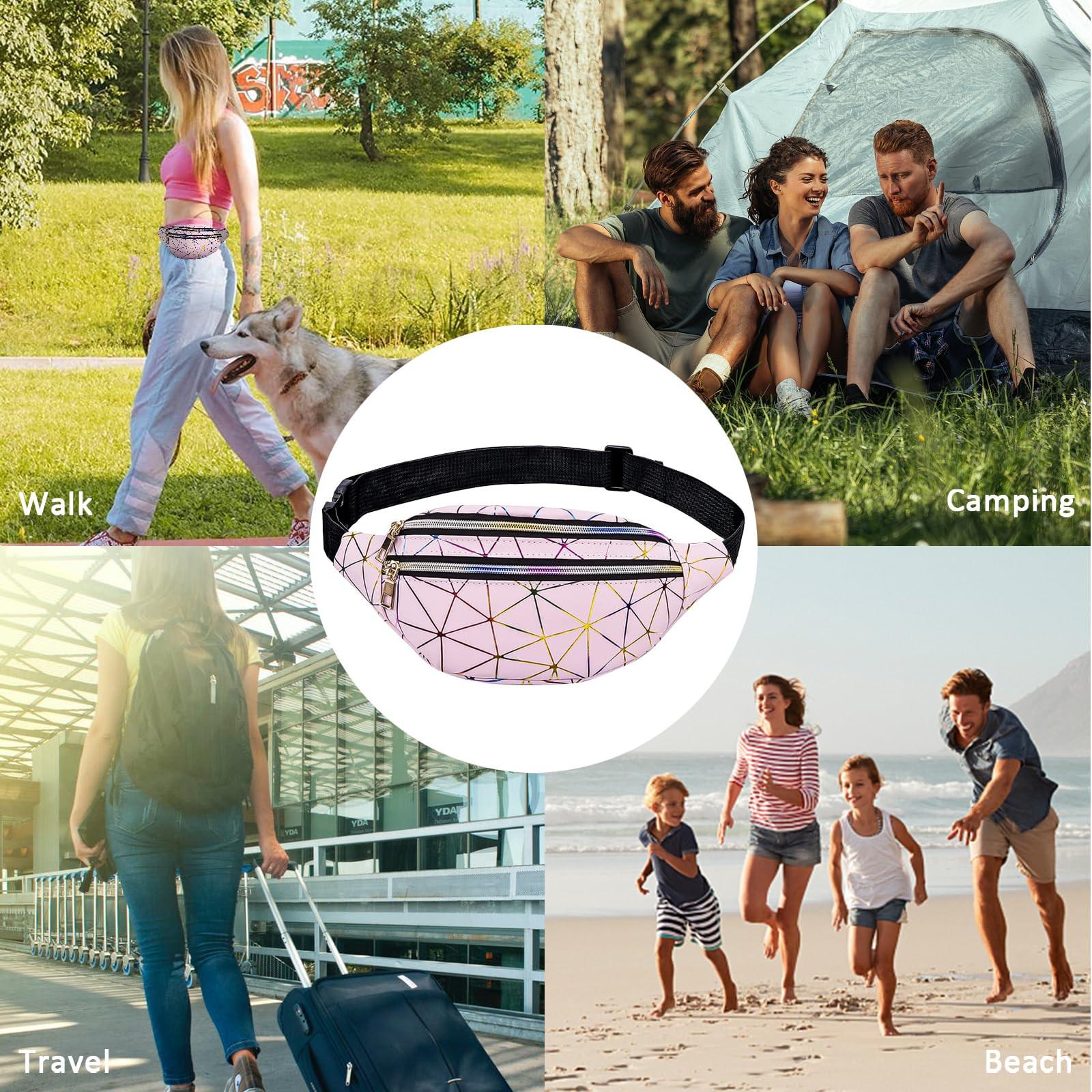 Only-bags.store Kinder Wasserdichte PU Leder Gürteltasche Verstellbarer Riemen  