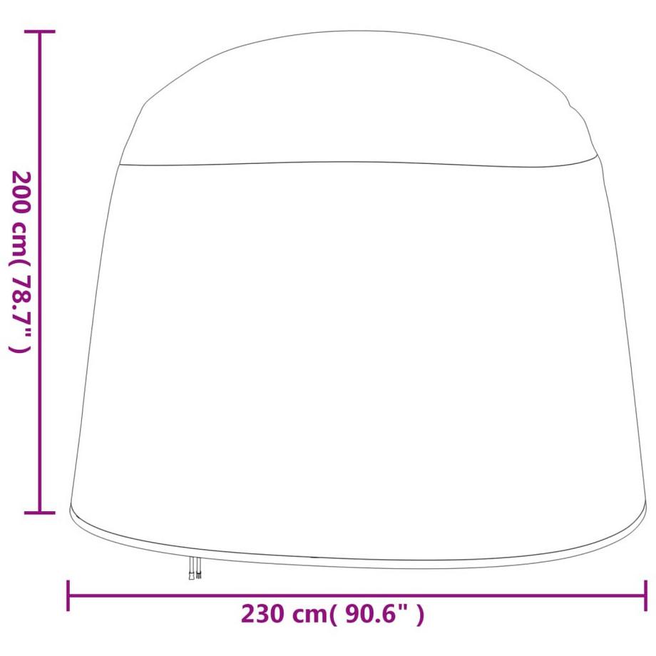 VidaXL Housse de chaise œuf double tissu  