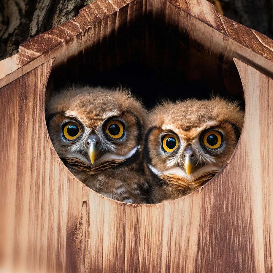 B2X  Eulennistkasten Holz 