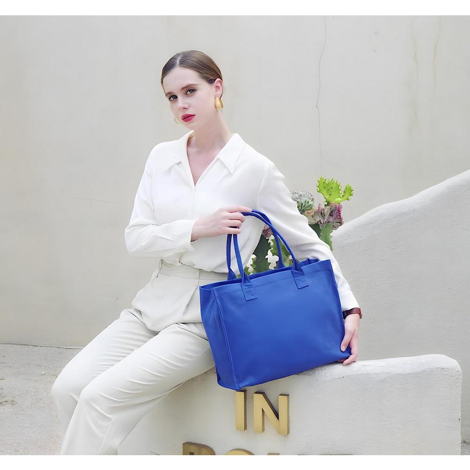 Only-bags.store Sac Fourre-Tout en Toile Grand Sac à Main Sac de Voyage Sac de Travail avec Bandoulière Fermeture Éclair  