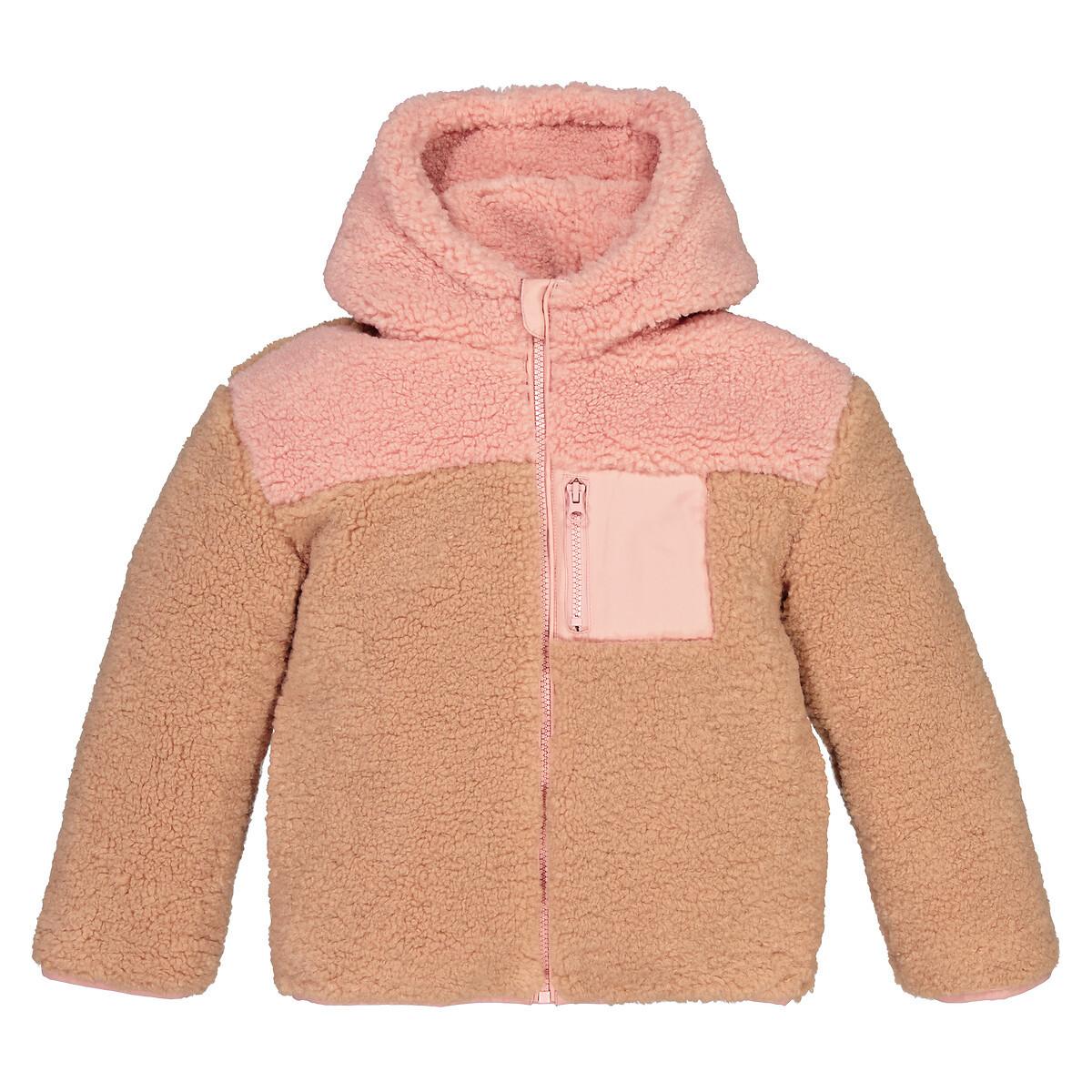 La Redoute Collections  Teddyfleece-Jacke mit Kapuze 