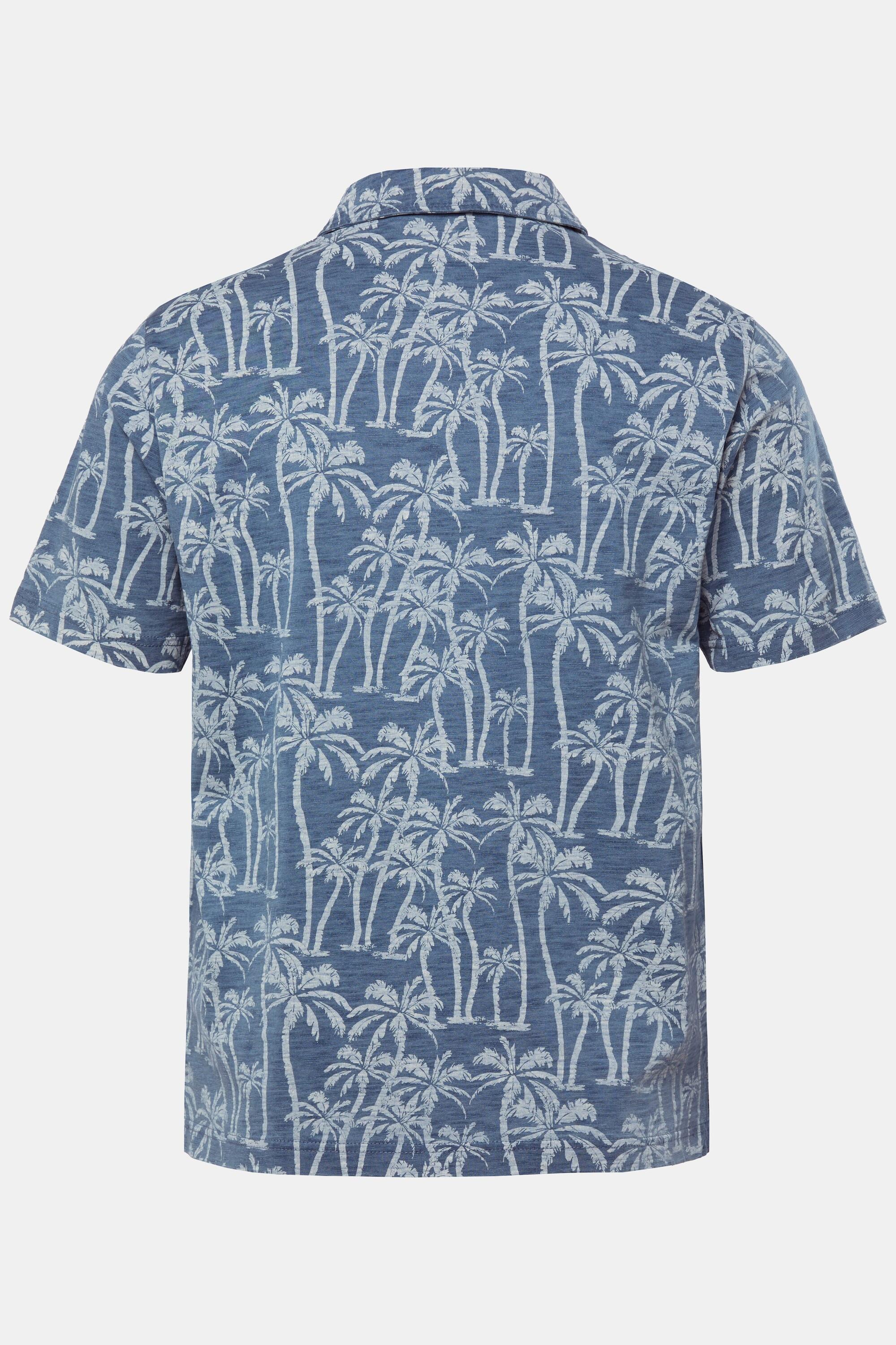 JP1880 Halbarm Alloverprint Vintage Look Poloshirt  