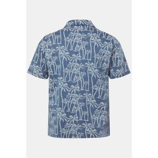 JP1880 Halbarm Alloverprint Vintage Look Poloshirt  