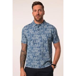 JP1880 Halbarm Alloverprint Vintage Look Poloshirt  