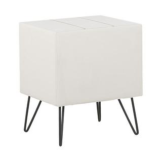 Beliani Comodino 1 cassetto en Pelle sintetica Retrò BETIN  