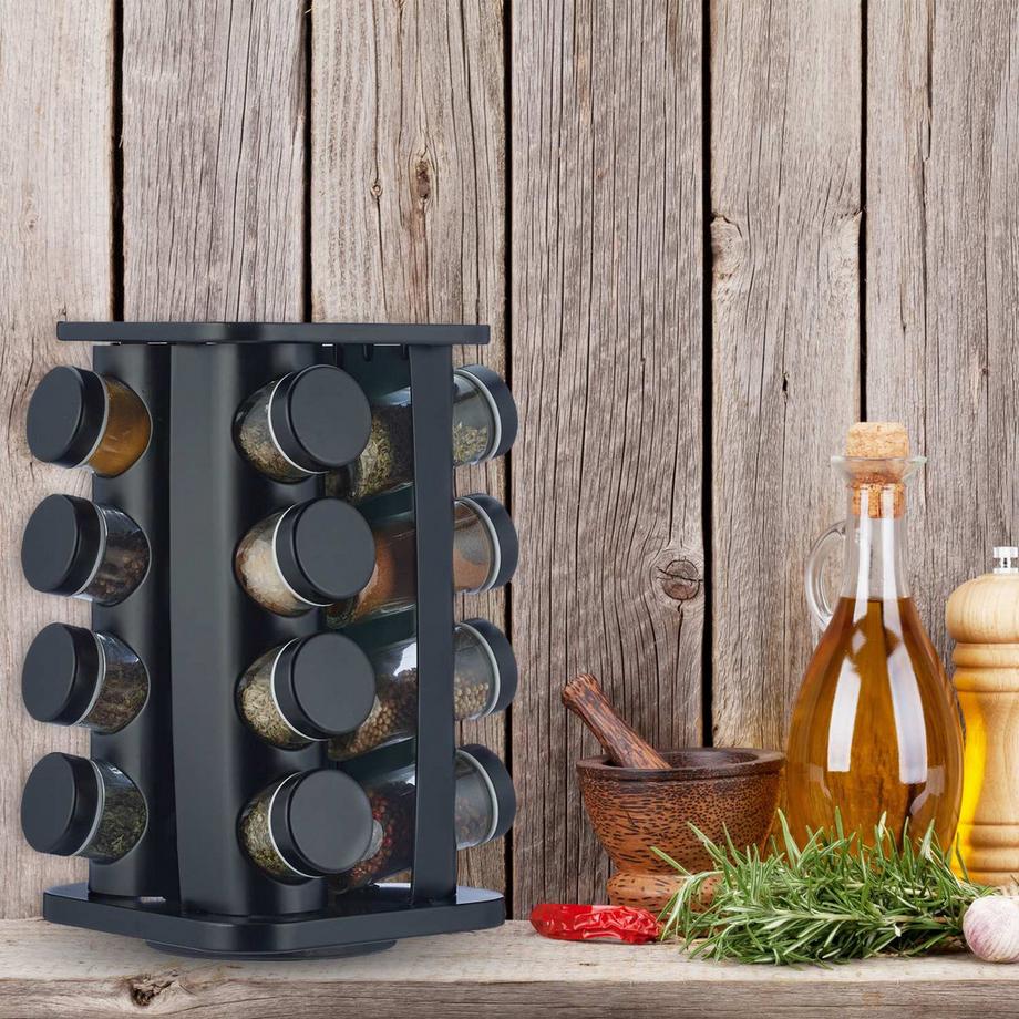 B2X  Gewürzkarussell mit 16 Gewürzgläsern 