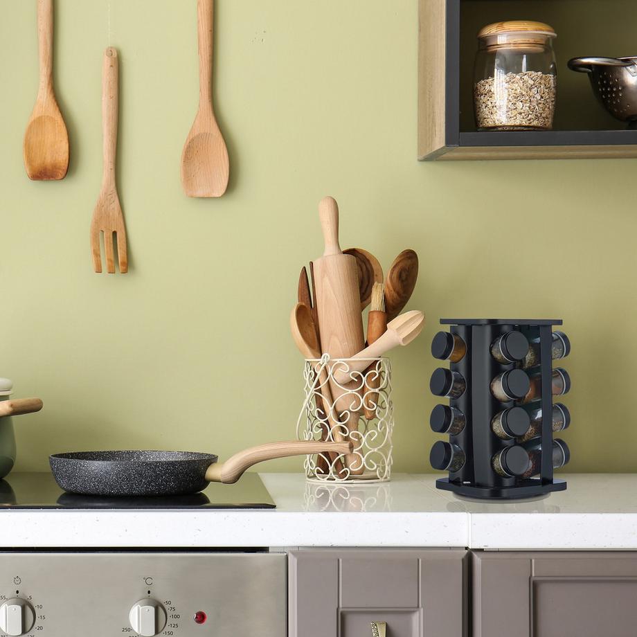 B2X  Gewürzkarussell mit 16 Gewürzgläsern 