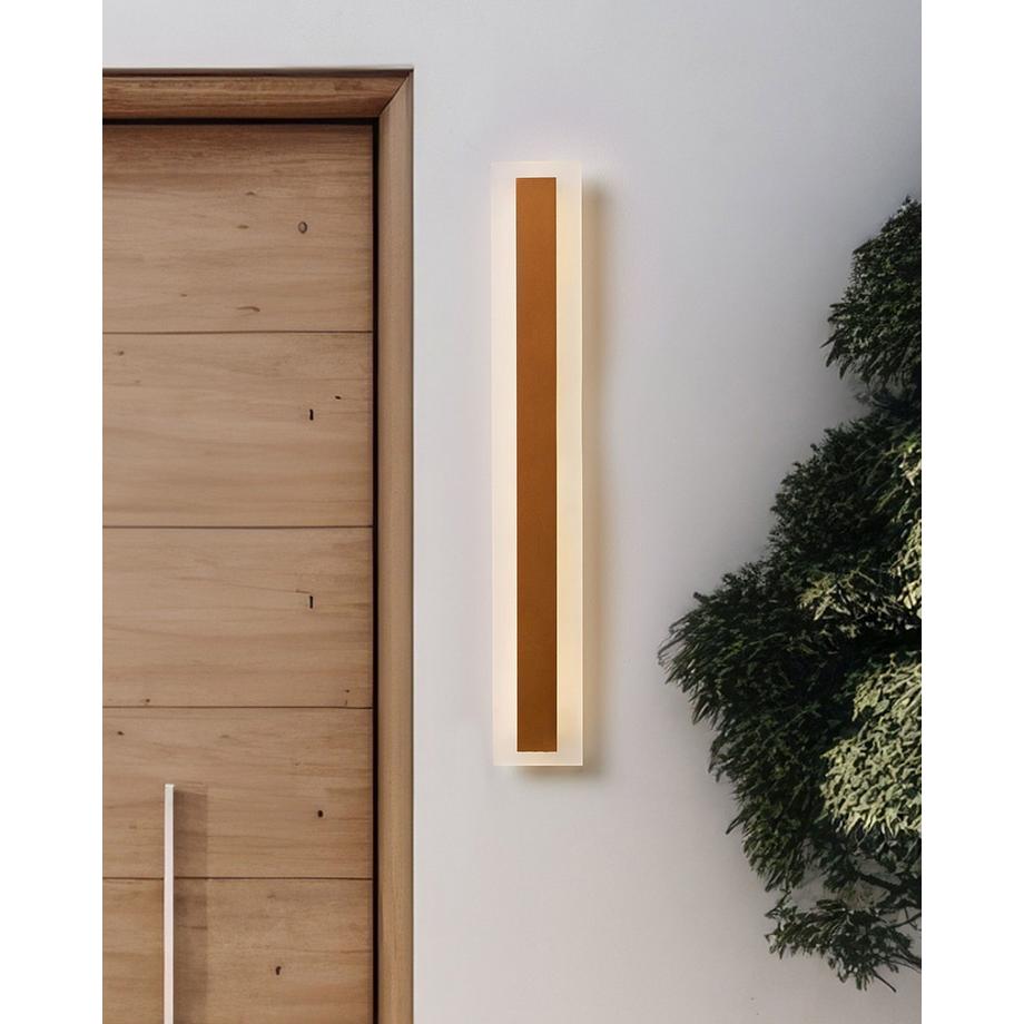Beliani LED Aussenwandleuchte aus Stahl  ROSALIE  