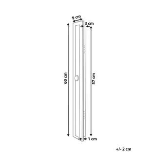 Beliani Lampe murale LED pour l'extérieur en Acier Moderne ROSALIE  