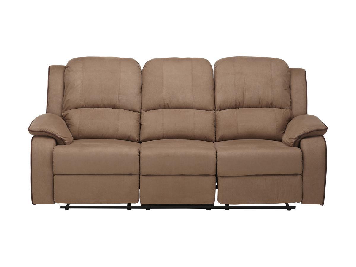 Vente-unique Relaxsofa Microfaser 3Sitzer HERNANI  