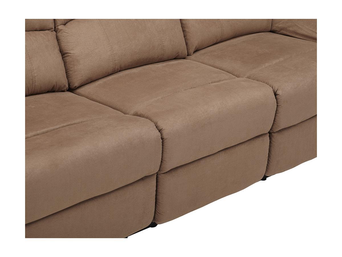 Vente-unique Relaxsofa Microfaser 3Sitzer HERNANI  