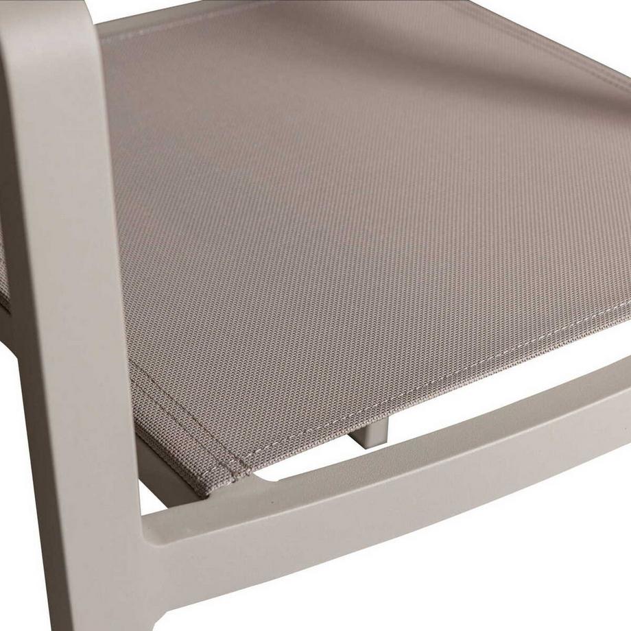 mutoni living Chaise de jardin Fowl sable  