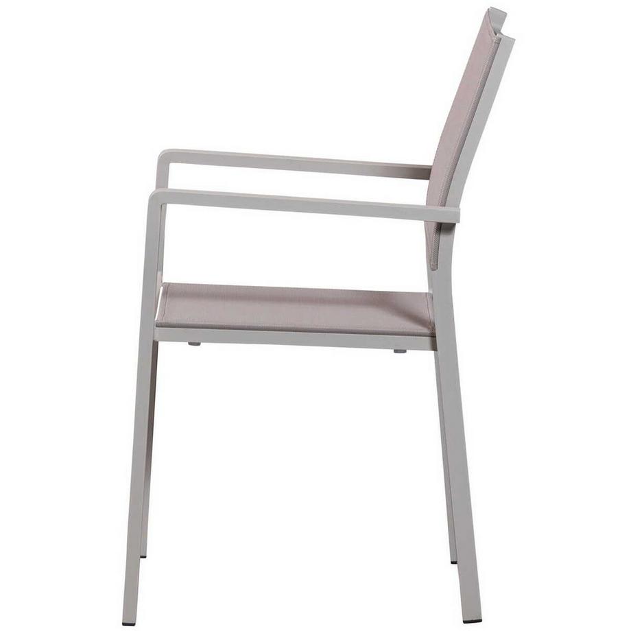 mutoni living Chaise de jardin Fowl sable  