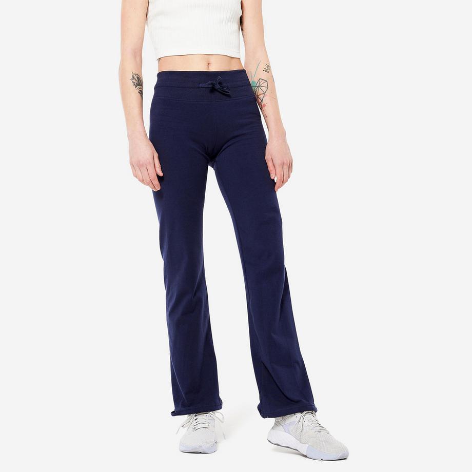 Leggings donna taglio dritto regolabile cotone