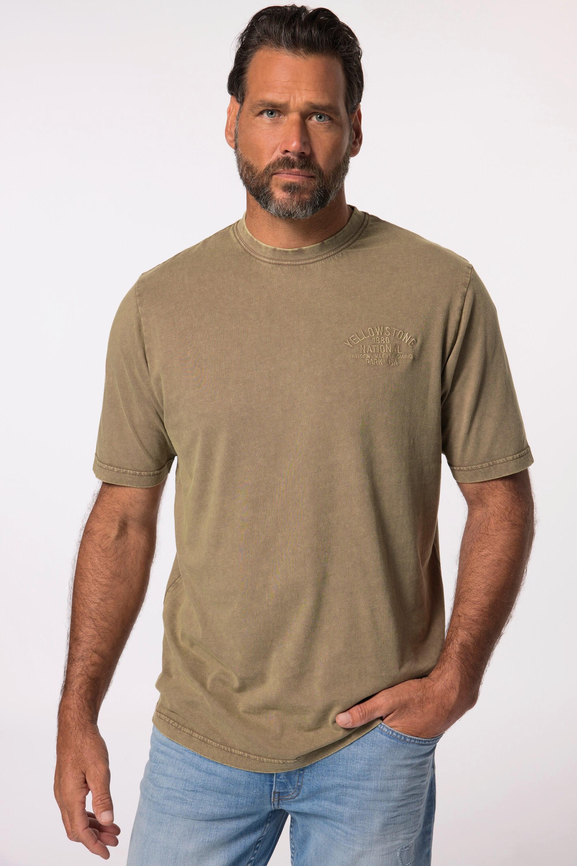 JP1880 T-shirt Manches Courtes Effet Vintage Brodé  