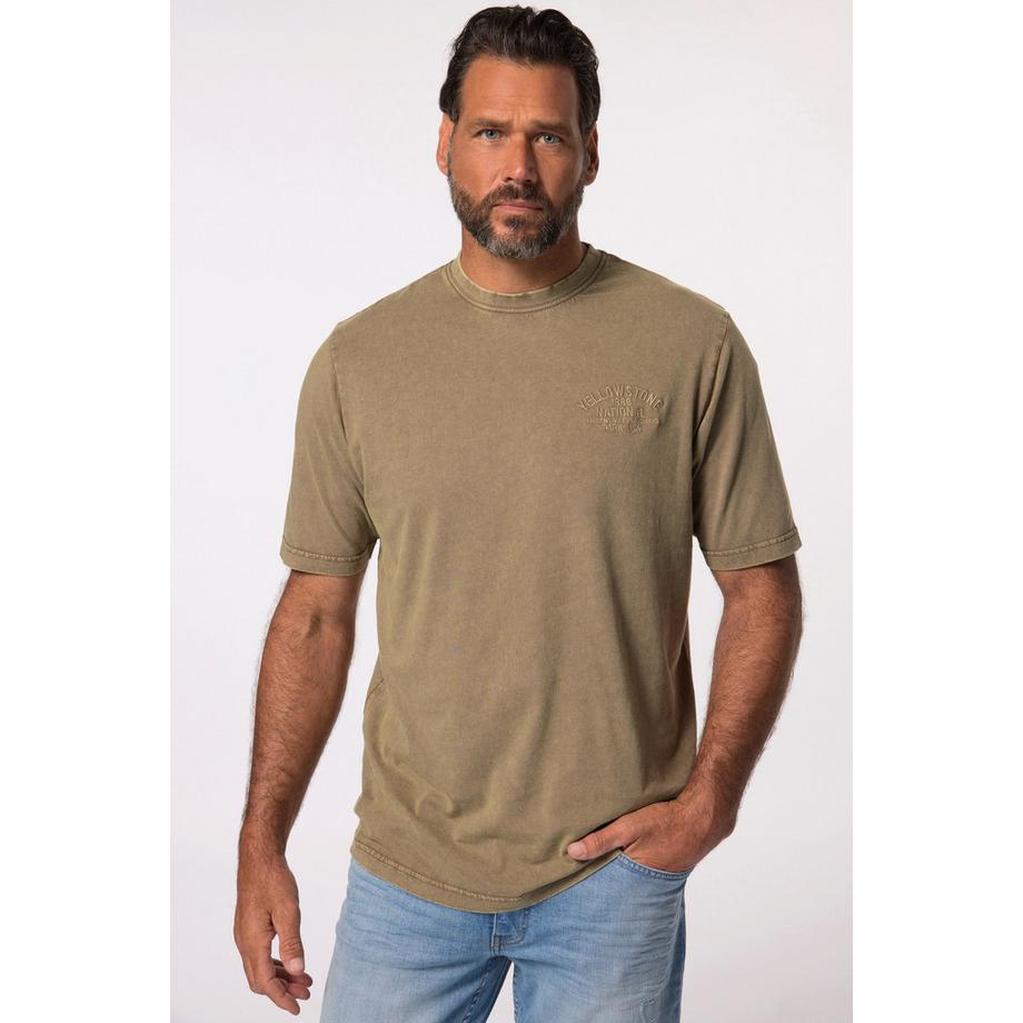 JP1880 T-shirt Mezza Manica Look Vintage Ricamato  