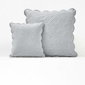 Housse de coussin matelassée coton