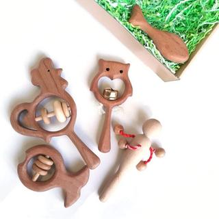 Montessori  Grand set cadeau hochets et anneaux de dentition pour bébés 