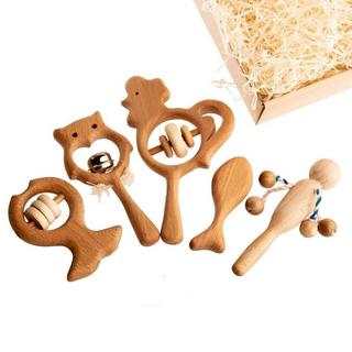 Montessori  Grand set cadeau hochets et anneaux de dentition pour bébés 