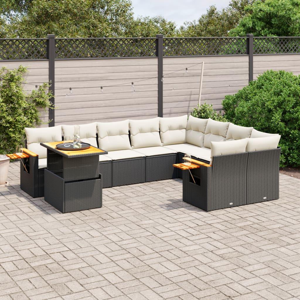 VidaXL set divano da giardino Polirattan  