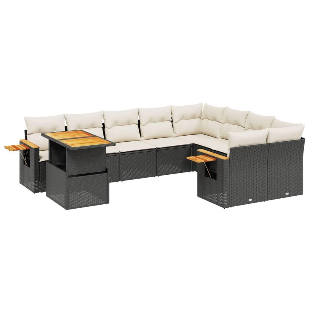 VidaXL set divano da giardino Polirattan  