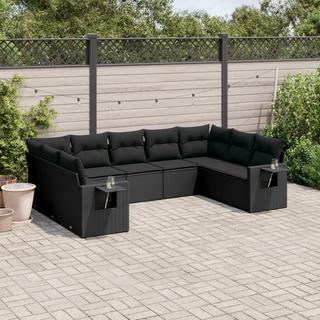 VidaXL set divano da giardino Polirattan  