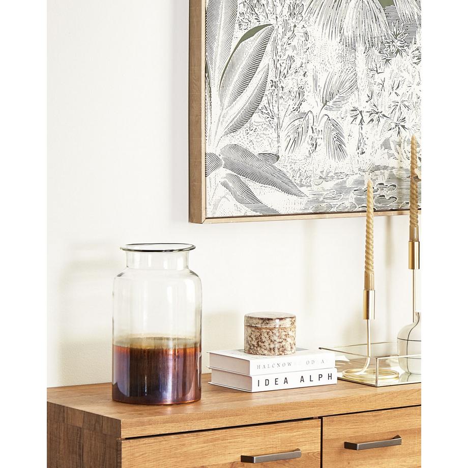 Beliani Vase à fleurs en Verre Moderne BHATURE  