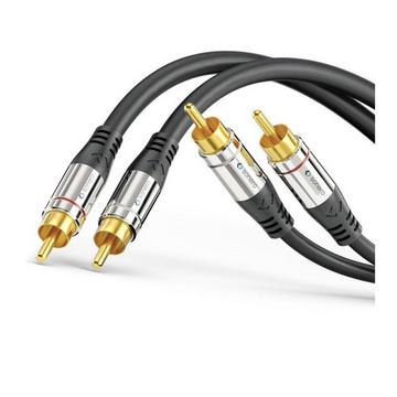 sonero S-AC700-150 cavo audio 15 m 2 x RCA Nero