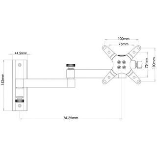 SpeaKa Professional  Speaka Professional TFT/LCD-Monitor Wandhalterung Teleskop 33 - 76 cm (13 - 30) 