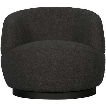 Fauteuil pivotant Woolly anthracite