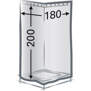 diaqua Tenda da doccia tessile Emo  