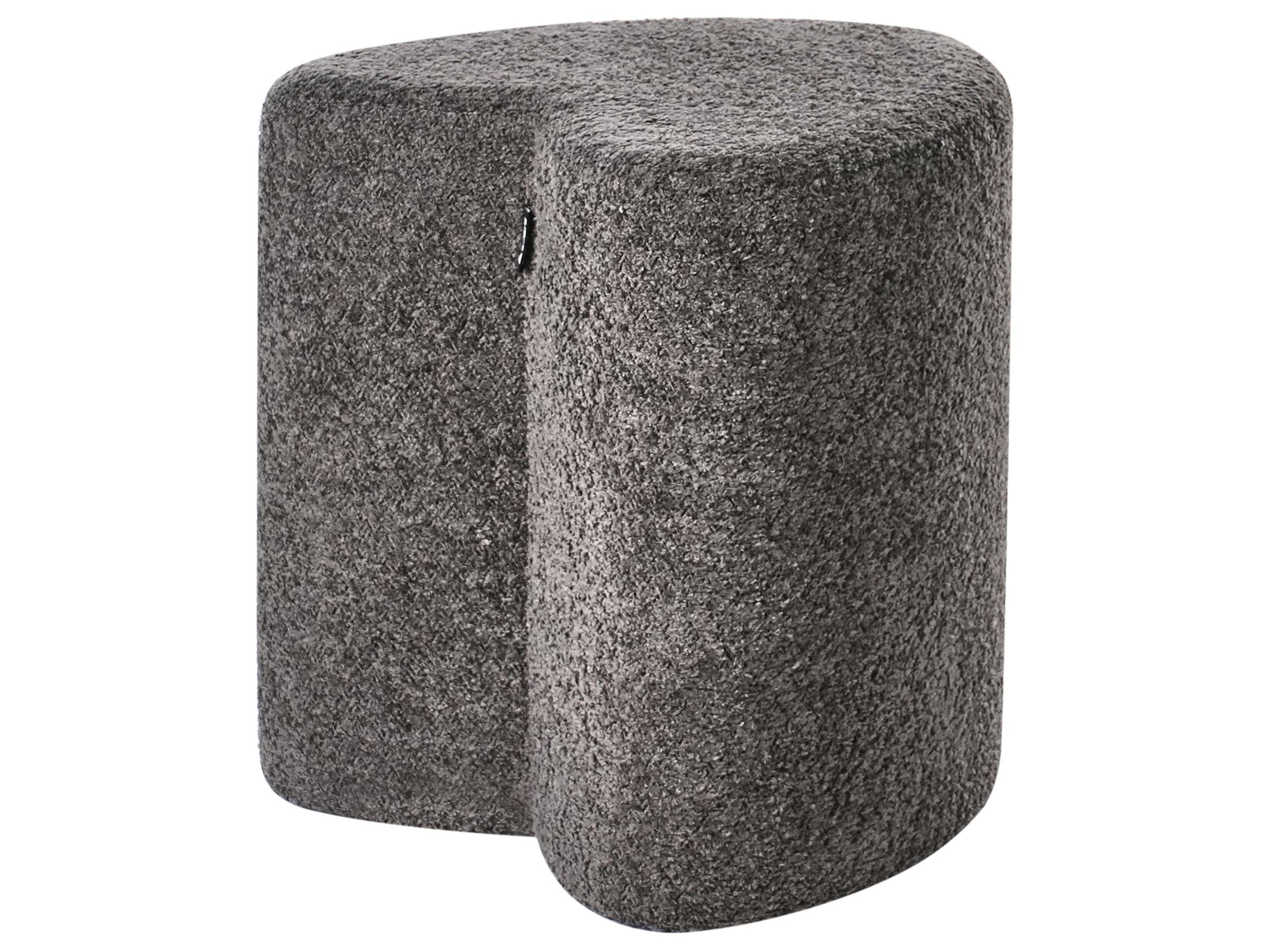 Beliani Pouf aus Chenillegewebe Skandinavisch SCOTIA  